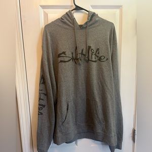 Grey Light weight Salt Life hoodie